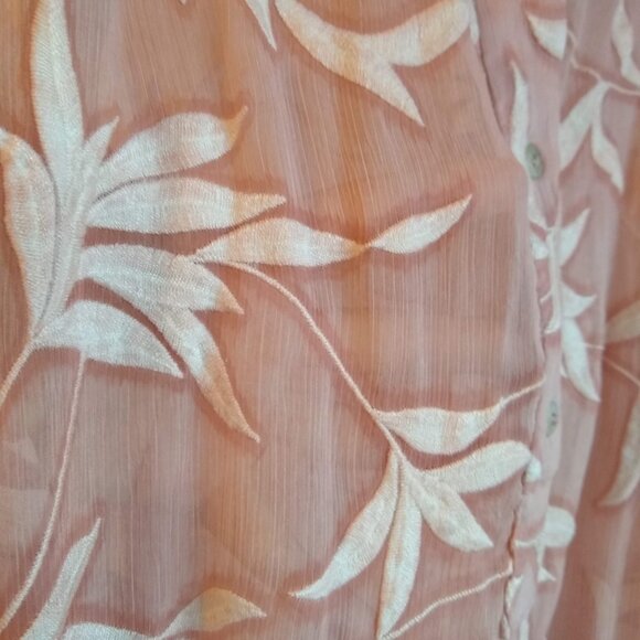 Zara sheer embroidered floral maxi shirtdress - Picture 12 of 12